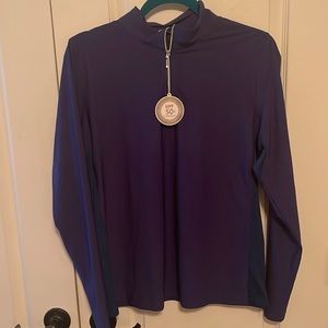 Quarter Zip navy golf shirt